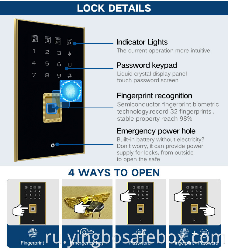 fingerprint safe box